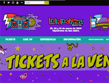 Tablet Screenshot of lollapaloozaar.com